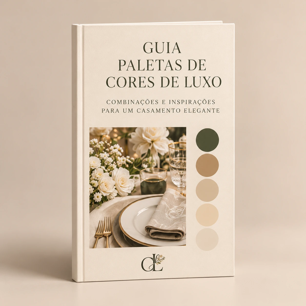 Mockup do Guia Paletas de Cores de Luxo